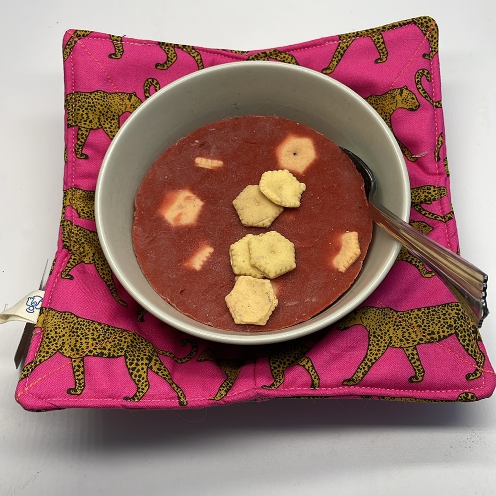 Hot Pink & Leopard  Bowl Cozy